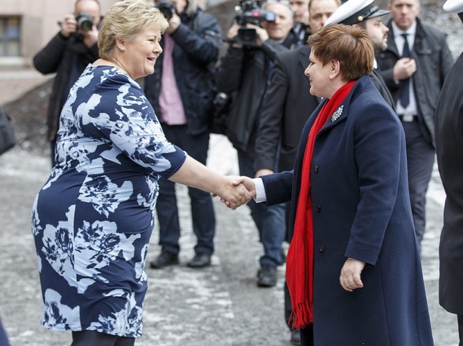 Beata Szydło i Erna Solberg