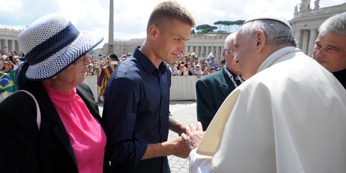 Tomasz Komenda, papież Franciszek. 