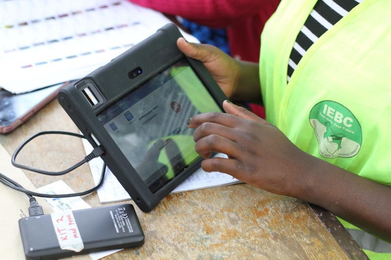 IEBC KIEMS kit in use
