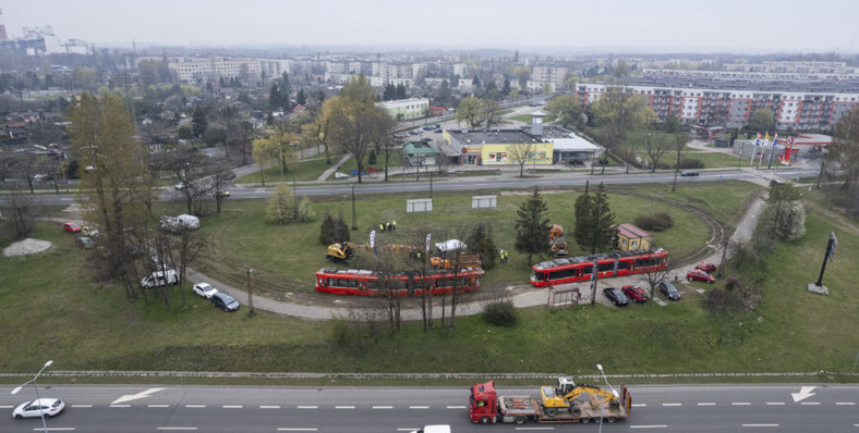 Zabrze, pętla tramwajowa przy ul. Wolności