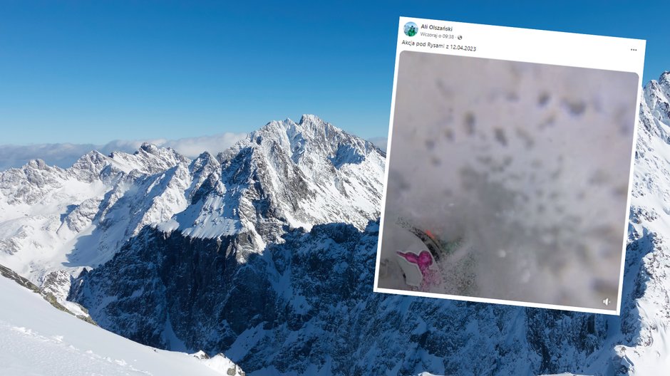 Snowboardzistę porwała lawina w trakcie zjazdu z Rysów