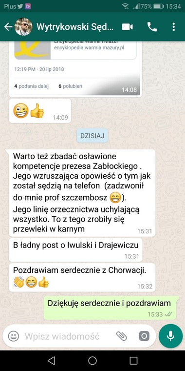 Wymiana zdań Emilii Szmydt i sędziego Konrada Wytrykowskiego