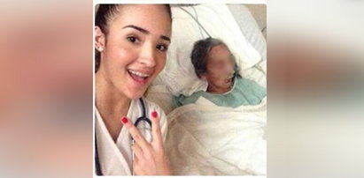 Studentka zrobiła selfie z umierającą pacjentką