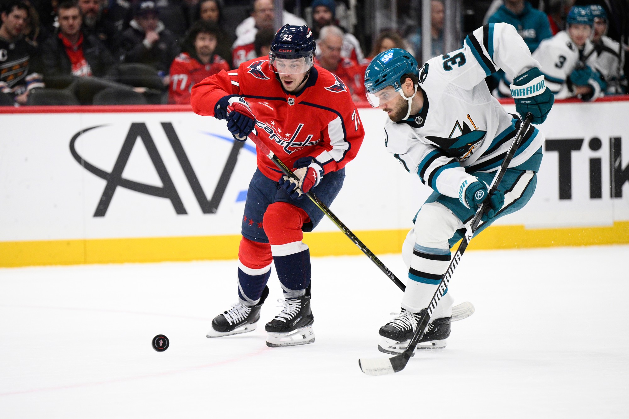 Zápas NHL: Washington Capitals – San Jose Sharks.