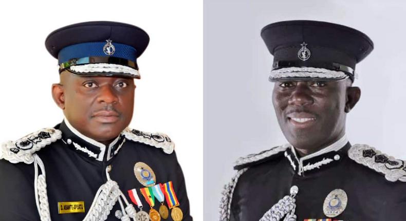 IGP Dr Akuffo Dampare and David Asante-Apeatu