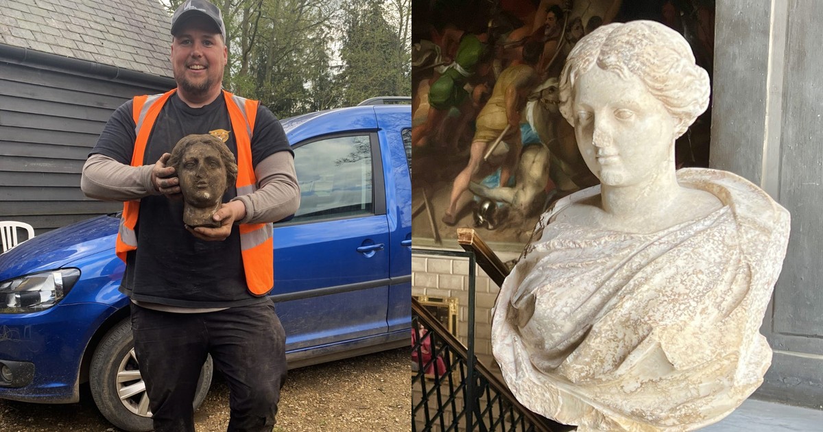 An 1,800yearold Roman statue was found in a UK parking lot. How it