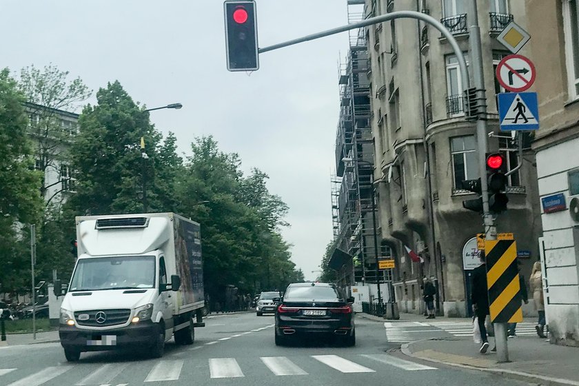 Auto z ministrem sprawiedliwości