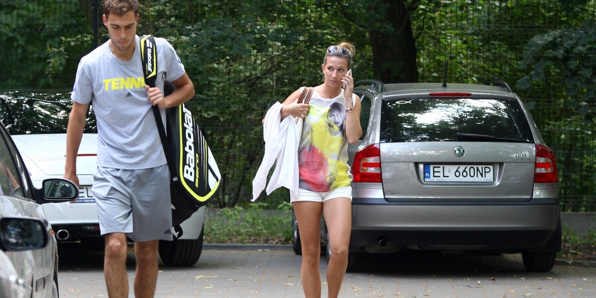 Jerzy Janowicz i Marta Domachowska