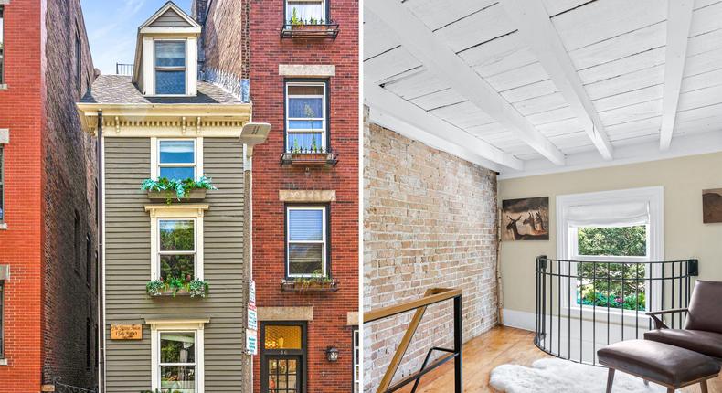 The skinniest house in Boston, at 44 Hull St., is now off the market.CL Properties