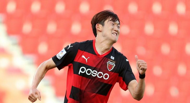 Lee Seung-mo's 25th minute strike gave Pohang a hard-fought last-16 victory at Osaka Creator: Thananuwat Srirasant