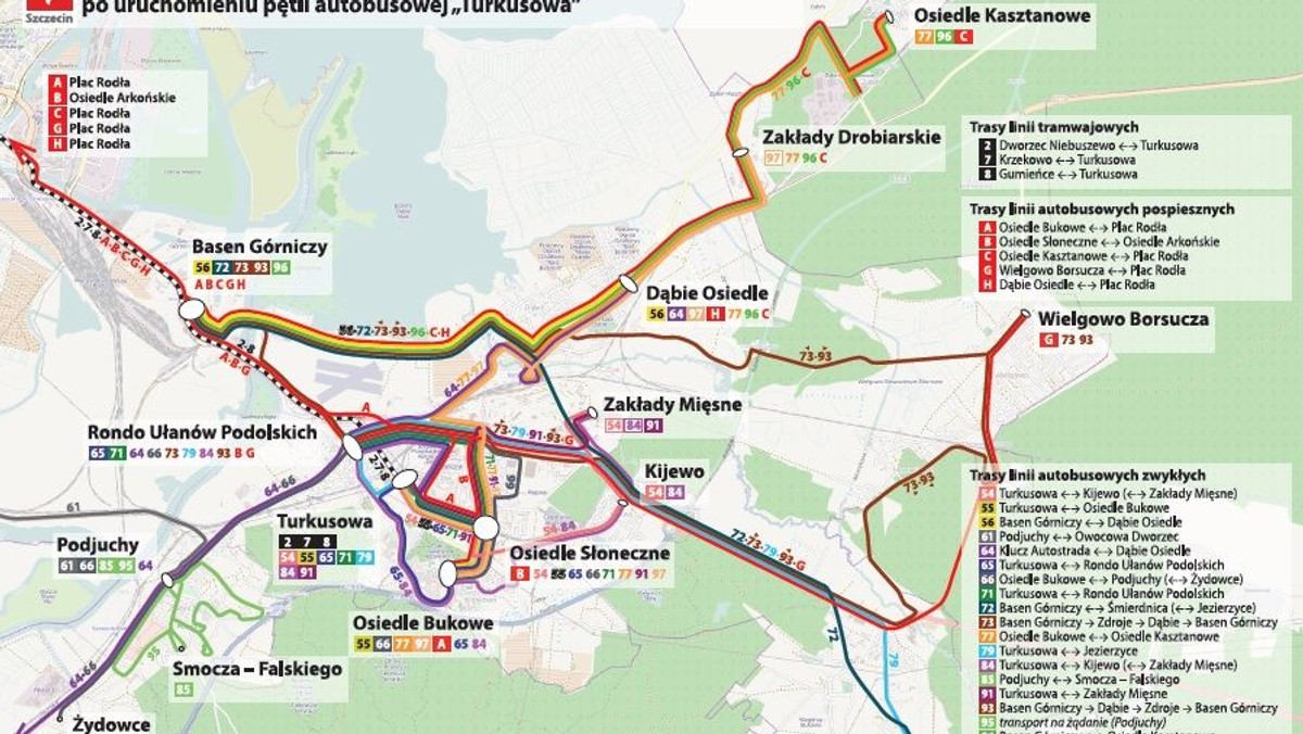 Od poniedziałku pasażerowie komunikacji miejskiej będą mogli w końcu korzystać z nowej pętli autobusowej "Turkusowa". Wraz z jej uruchomieniem w życie wejdzie także nowa siatka połączeń w tej części miasta. Szczecinian czekają duże zmiany.