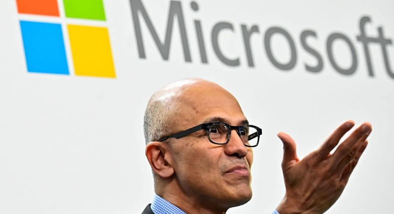 Microsoft stock added around $54 billion in market value on Monday.TOBIAS SCHWARZ/AFP via Getty Images