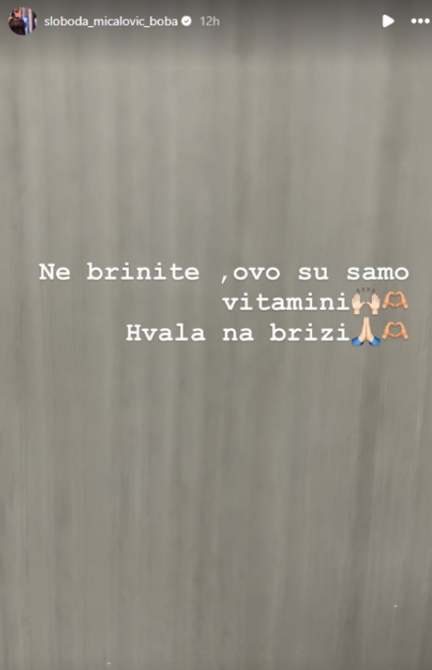 Sloboda Mićalović završila na infuziji