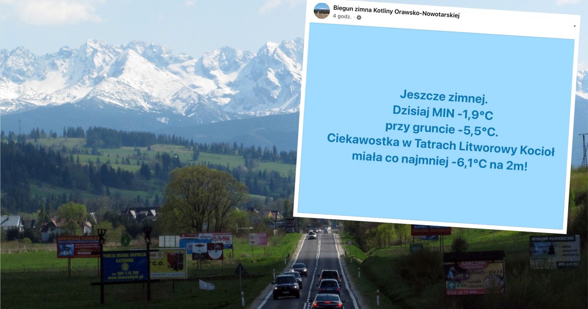 Zaskakujący mróz w Polsce. Na południu kraju temperatura drastycznie spadła do -6 st. C