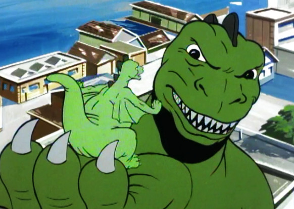 Kadr z serialu "Godzilla"
