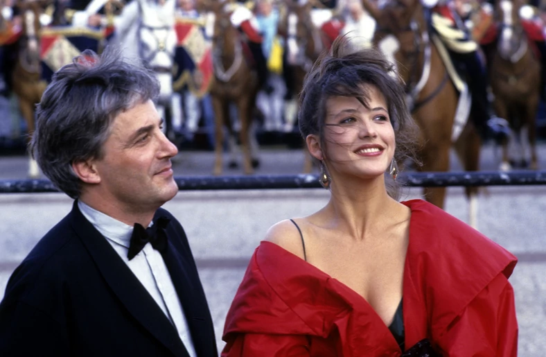 Andrzej Żuławski i Sophie Marceau na Festiwalu Filmowym w Cannes (1987)