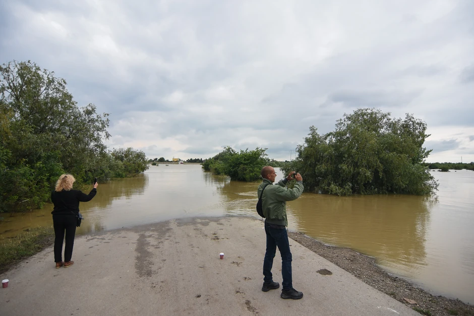 Visok vodostaj reke Tamiš, Tomaševac