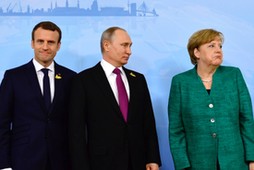 Putin, Merkel, Macron