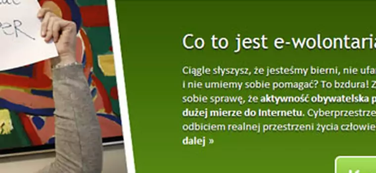 e-wolontariat.pl - można pomagać innym przez internet
