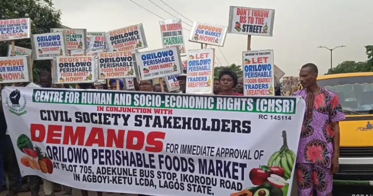 Protesters demand site for Lagos market - Vimarsana News