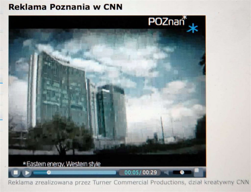 Poznań wyda milion na reklamę w CNN