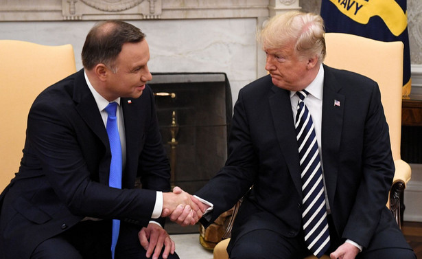 Prezydent Stanów Zjednoczonych Ameryki Donald Trump oraz prezydent RP Andrzej Duda