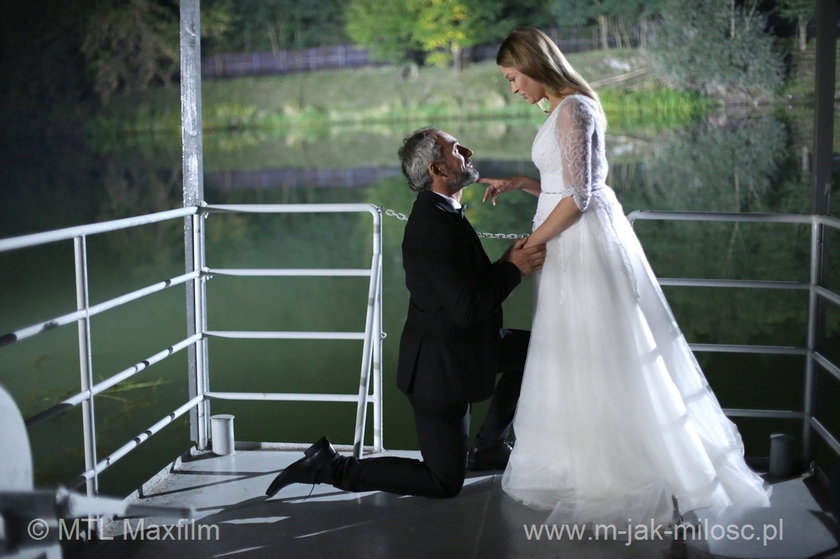 Tamara Arciuch w sukni ślubnej