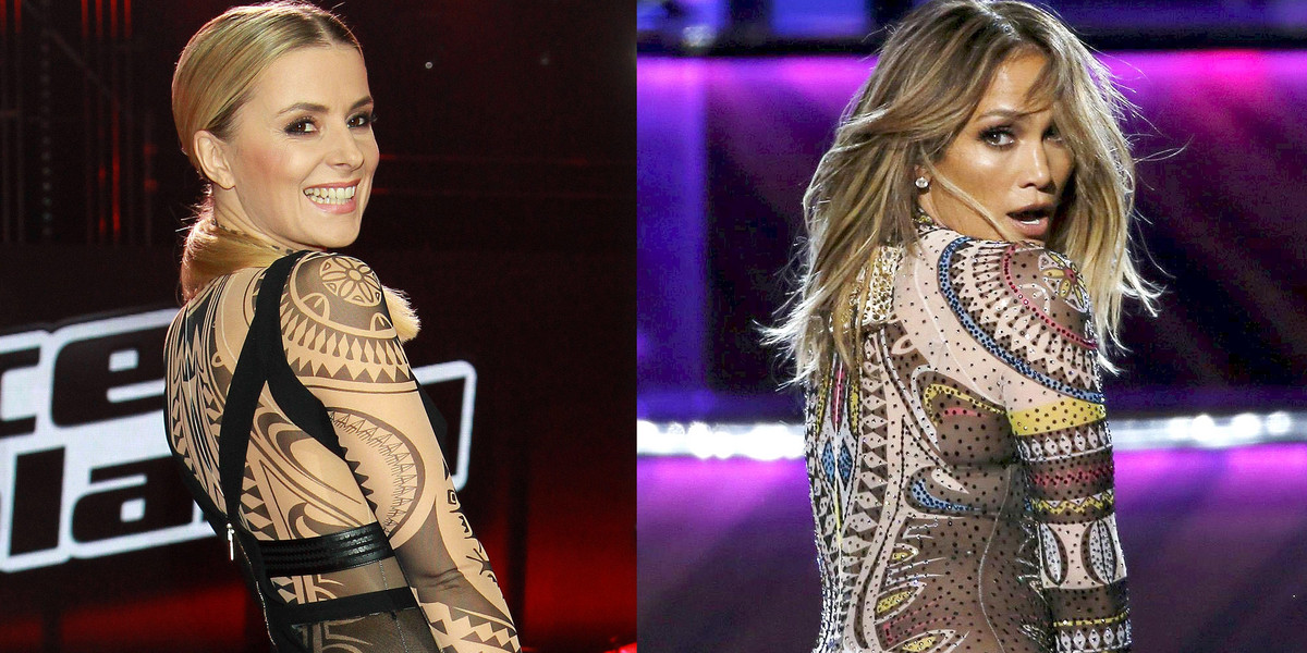 Halinka Młynkova i Jennifer Lopez w oryginalnych kostiumach