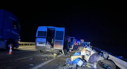 Dramat na A2 pod Poznaniem. Bus wjechał pod tira. Jedna osoba nie żyje, wielu rannych