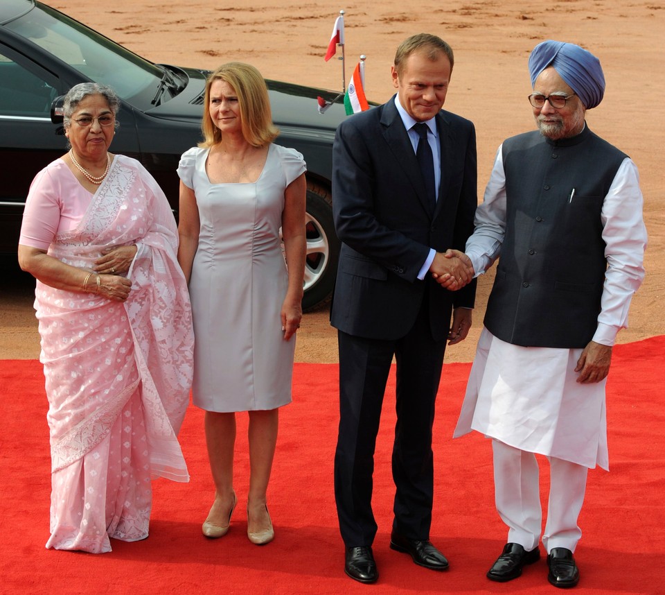 DONALD TUSK W INDIACH