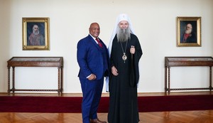 Patrijarh Porfirije i pastor Berns