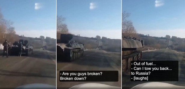 Rosyjskim żołnierzom zabrakło paliwa