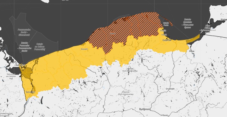 Ostrzeżenia przed silnym wiatrem obowiązują na Pomorzu