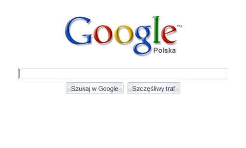 Absolutna prostota. Nowa strona Google zaraz po uruchomieniu