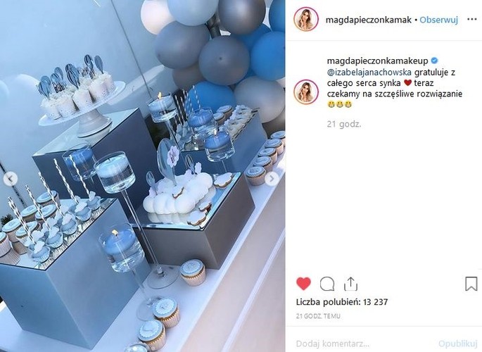 baby shower Izabeli Janachowskiej / Instagram Magdaleny Pieczonki