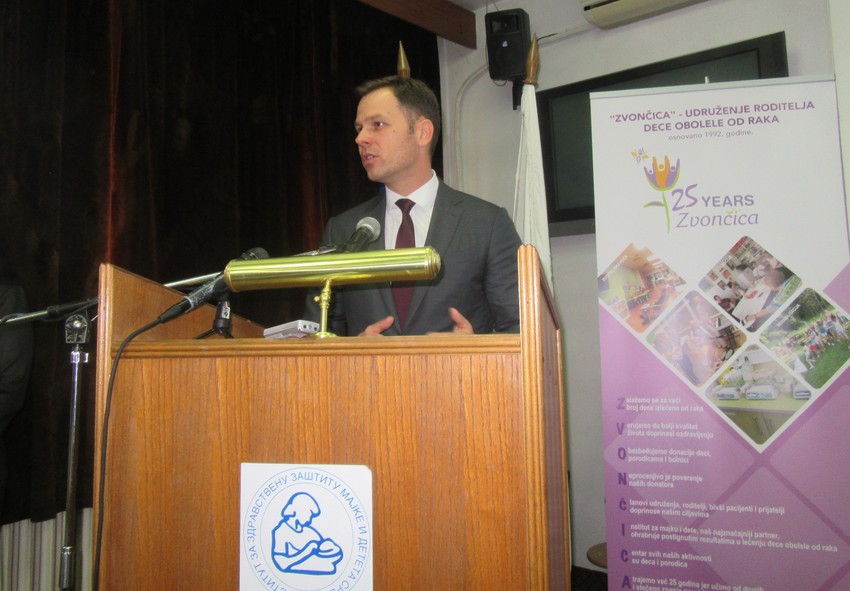 Siniša Mali na obeležavanju 25 godina od osnivanja "Zvončice"