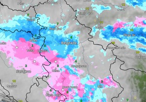 Radarski snimak kretanje nevremena u Srbiji
