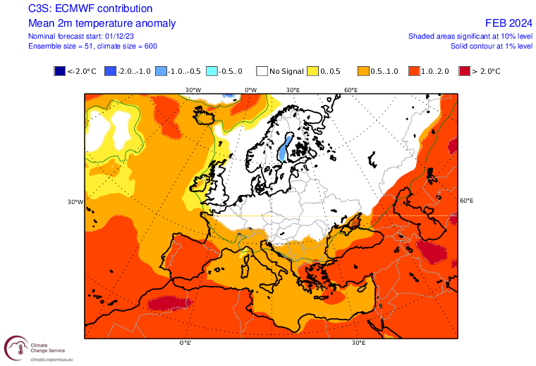 W lutym temperatura także balansować ma w granicach normy