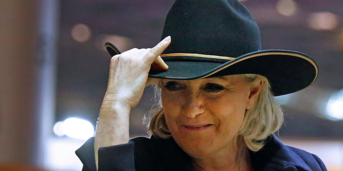 Marine Le Pen has been spotted in Trump Tower but president-elect's team denies he's meeting with her