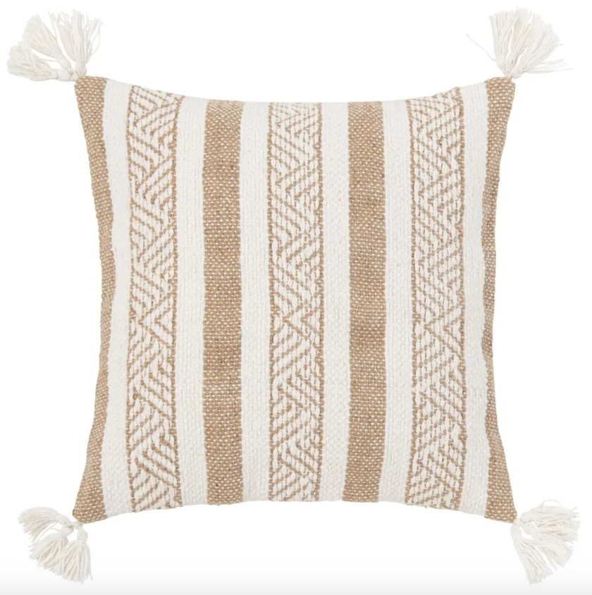 Kissenbezug aus Baumwolle und Jute von Maisons du Monde für 21.95 Franken.