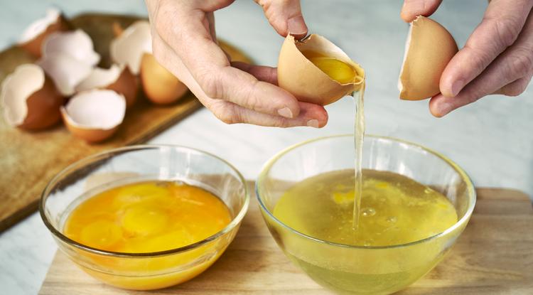 Ezzel a módszerrel tudod a legjobban szétválasztani a tojást Fotó: Getty Images