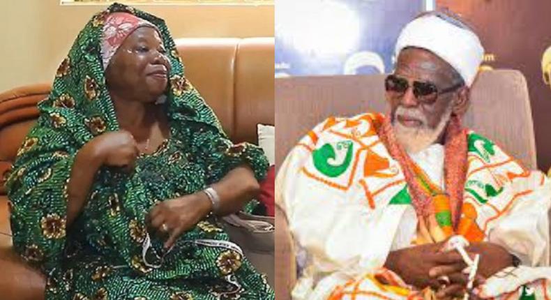 National Chief Imam, Sheikh Osmanu Nuhu Sharubutu and his wife, Adiaz Osman