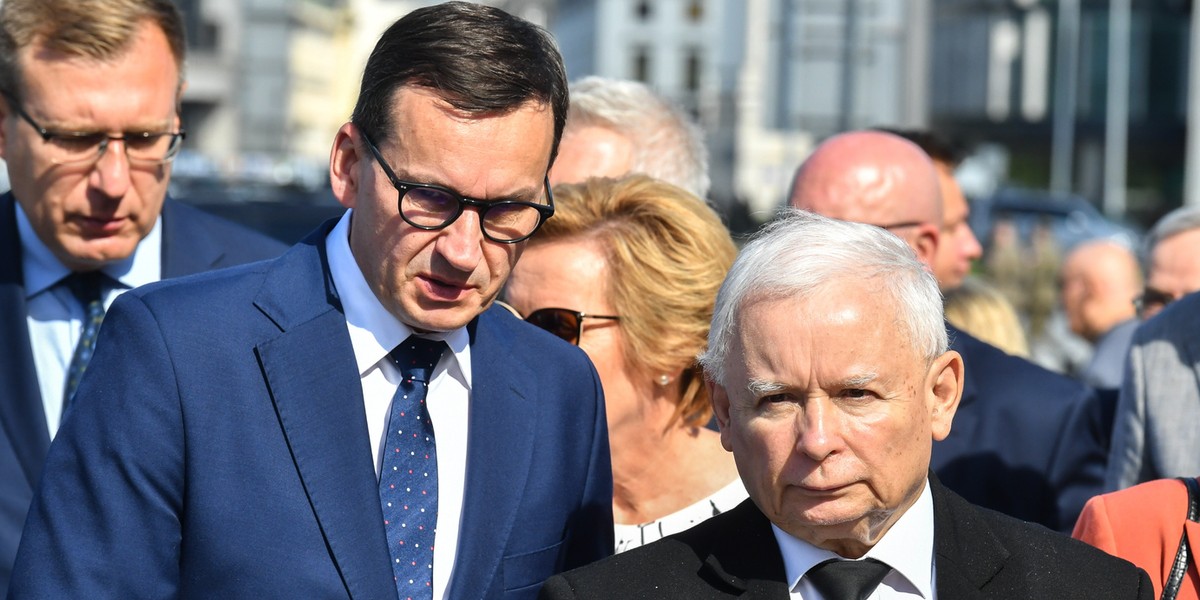 Mateusz Morawiecki i Jarosław Kaczyński