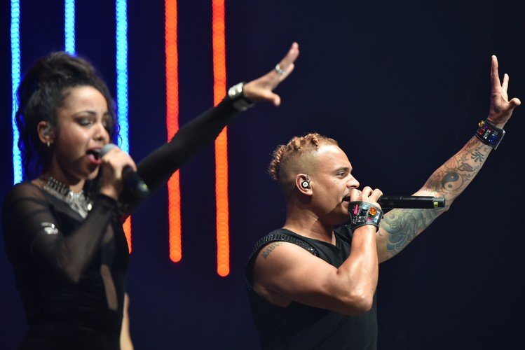 2 Unlimited podczas koncertu '90s Live in Concert' w Ergo Arenie w Gdańsku