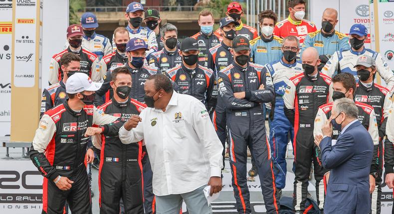 President Uhuru Kenyatta Flags off the WRC Safari Rally 2021 at KICC