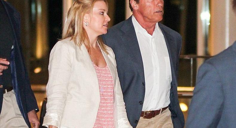 Arnold Schwarzenegger and Heather Milligan