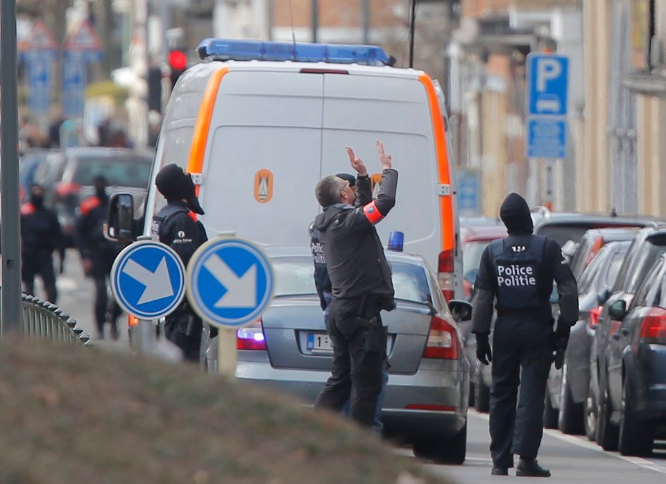 BRUSSELS TERROR ATTACKS RAID (Police raid in Brussels)