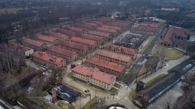 Były niemiecki nazistowski obóz koncentracyjny Auschwitz-Birkenau