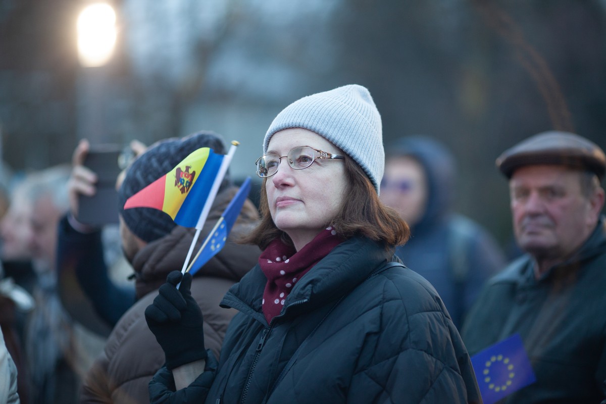 Mołdawia - marsz poparcia przystąpienia do Unii Europejskiej