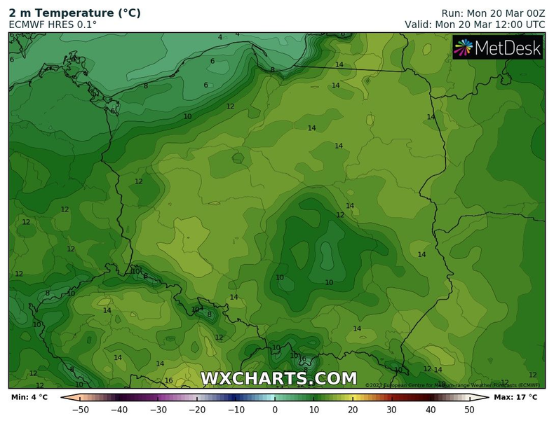 Temperatura spadnie, szczególnie na Pomorzu